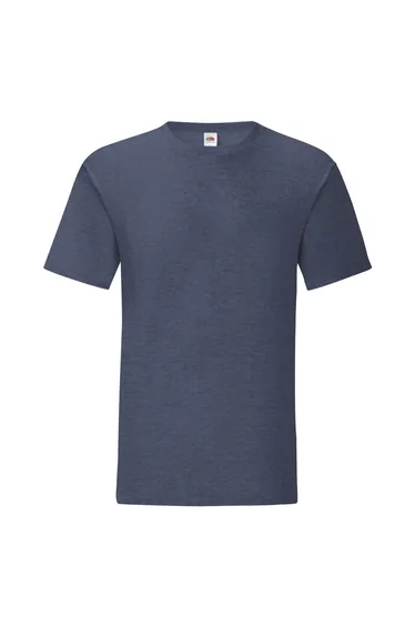 Fruit Of The Loom Mens Iconic T-Shirt - Heather Navy