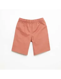 Plain Chino Bermuda Shorts with Drawstrings PINK - 1