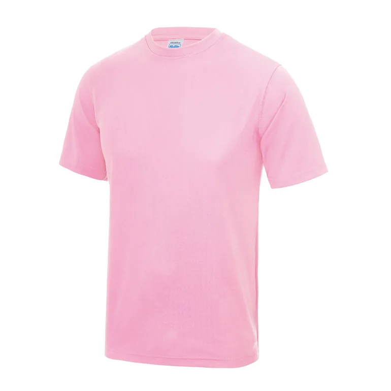 AWDis Just Cool Mens Performance Plain T-Shirt - Baby Pink