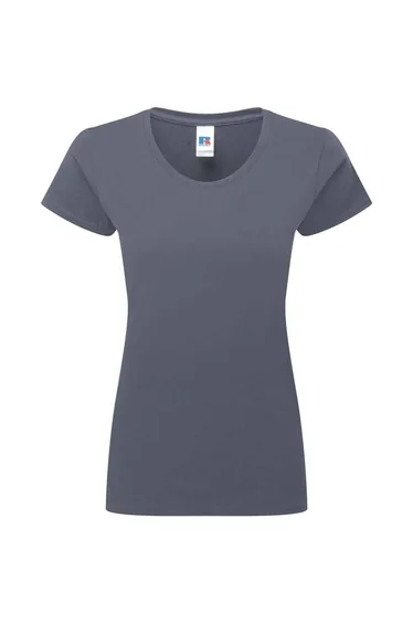 Russell Womens/Ladies Authentic Ringspun Cotton Classic T-Shirt - Convoy Grey