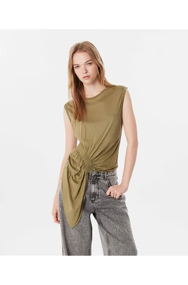 Solid Ruched Top