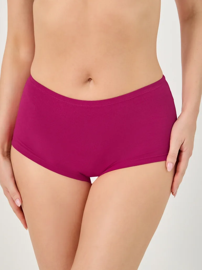 Pack of 3 - Solid Cotton Boyshorts - 4