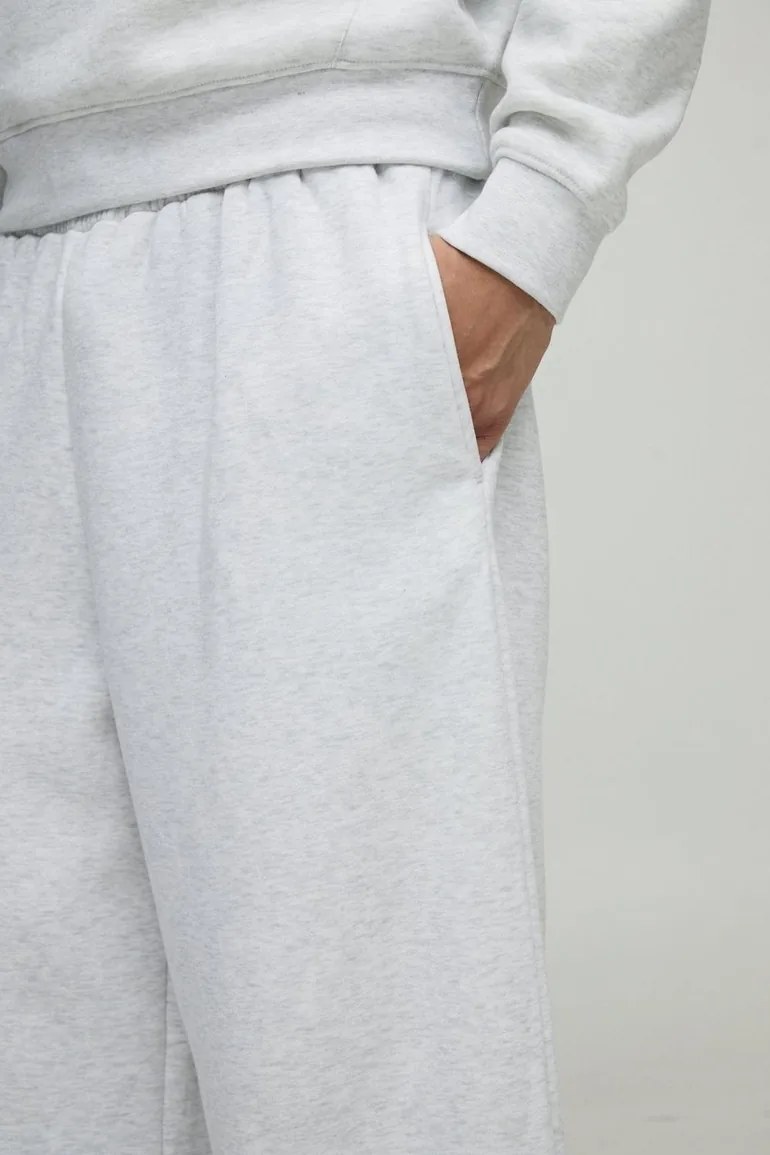 Basic Extreme Wide Leg Jogger - grey marl - 2