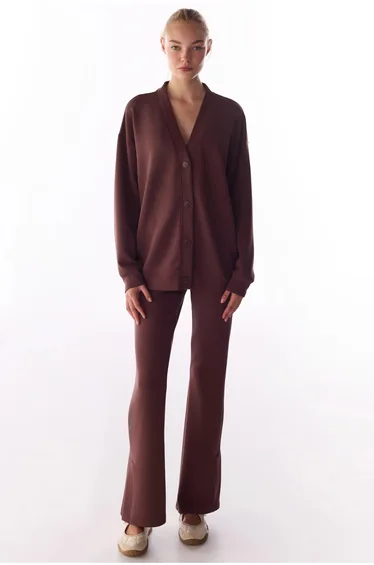 PENTI Modal Slit Flared Pants
