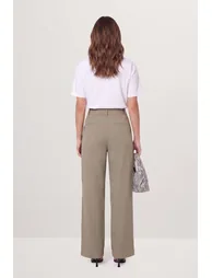 Tailored High Waisted Button Detail Trousers - 1
