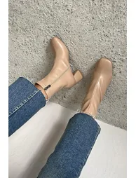 Lucas Women's Square Mold Leather Boots - 2