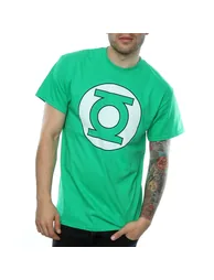 DC Comics Mens Green Lantern Logo T-Shirt - Kelly Green - 2