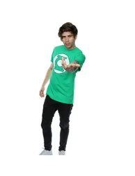 DC Comics Mens Green Lantern Logo T-Shirt - Kelly Green - 3
