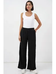 BDART Wide Leg Textured Pull-On Trousers - 2