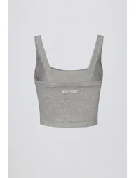 Super Sculpt Seamless Longline Camisole Top in Grey Marl - 3