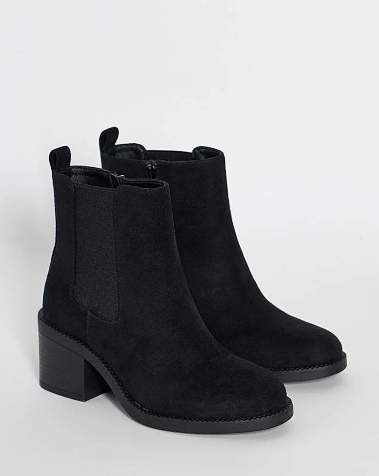 Block Heel Chelsea Boot Wide - 2