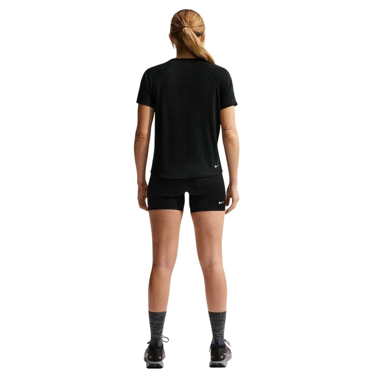 Nike Womens/Ladies Short-Sleeved Running T-Shirt - Black/White - 1