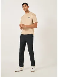 Mid Rise Straight Fit Track Pant with Drawstring