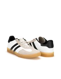 DS ChaCha S. White Black Unisex Sneaker - 3