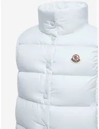 Moncler Enfant Girls Down Padded Badia Gilet in Blue - 3