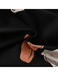 فستان أطفال بطبعة غرافيتي - أسود - 7