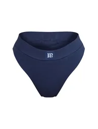 PrettyLittleThing Navy Sleep Tonal Elastic High Waist Knicker - 4