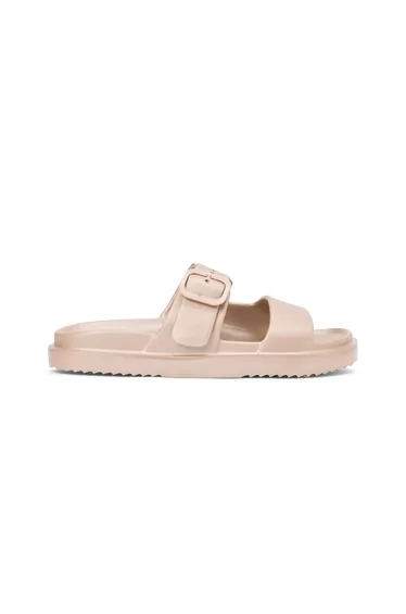Double Strap Sandal Pearl Safari Canvas Pearlized