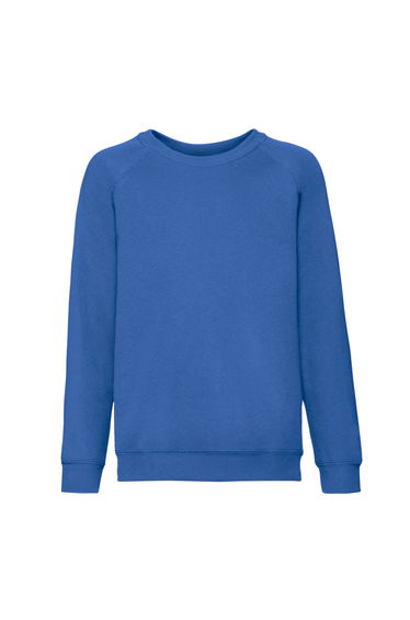 Fruit of the Loom Childrens/Kids Classic Raglan Sweatshirt - Royal Blue