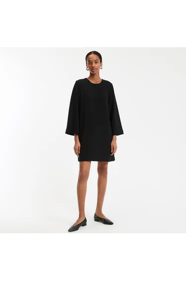 Mini Skater Dress with 3/4 Length Sleeves