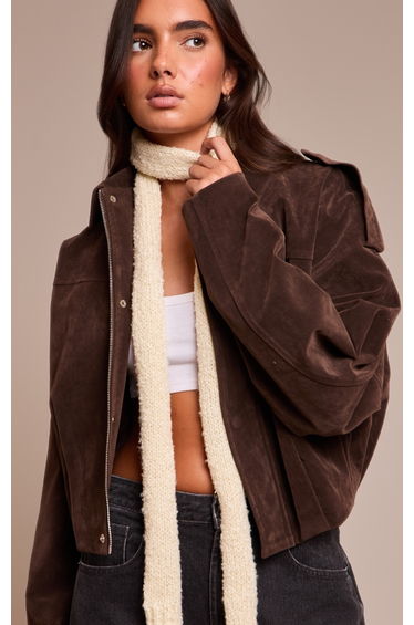 Butter Yellow Skinny Knit Scarf