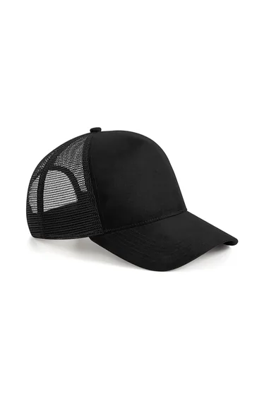 Beechfield Suede Snapback Trucker Cap - Black