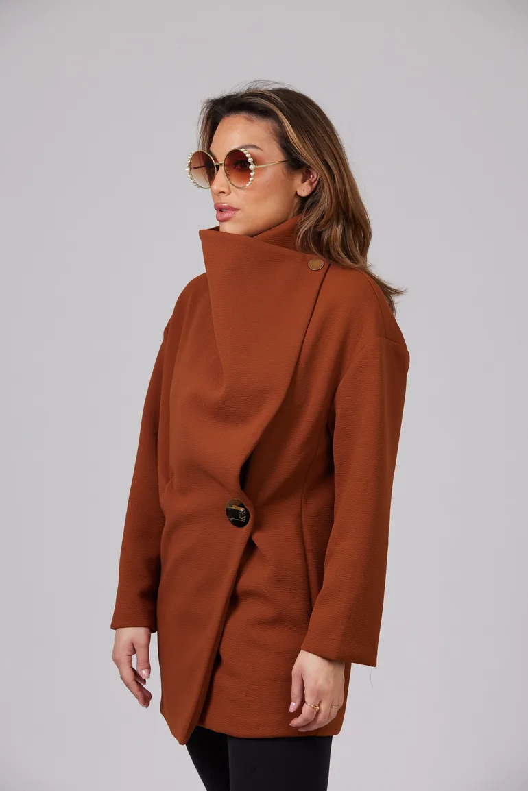 AMAYA BROWN COAT - 1