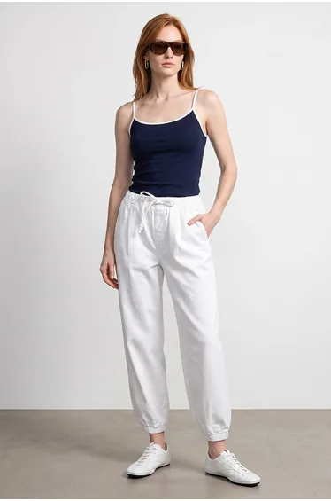 DILVIN Cotton Poplin Jogger Pants