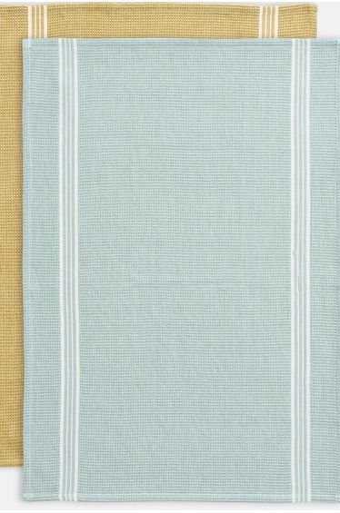 Set of 2 Virgile Waffle Cotton Tea Towels