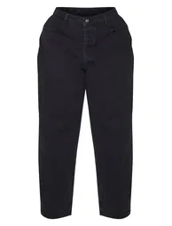 PRETTYLITTLETHING Plus Washed Black Boyfriend Jean - 2
