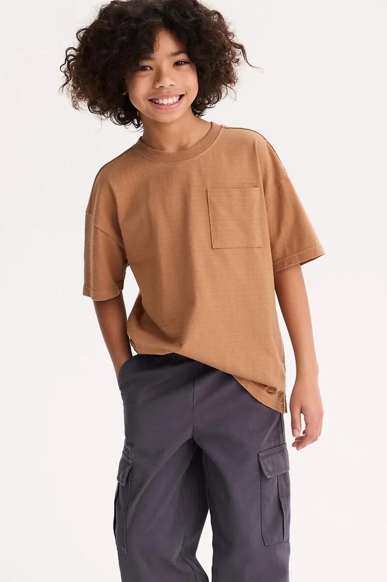 Short Sleeve Crew Neck T-Shirt with Chest Pocket