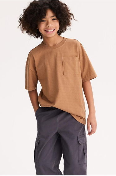 Short Sleeve Crew Neck T-Shirt with Chest Pocket