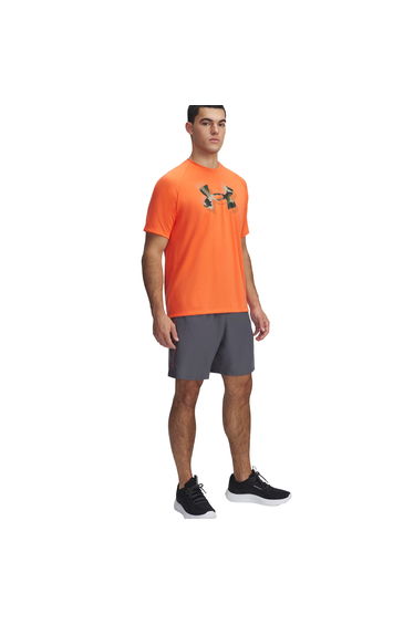 Under Armour Mens Technical Wordmark Woven Shorts - Castle Rock Grey