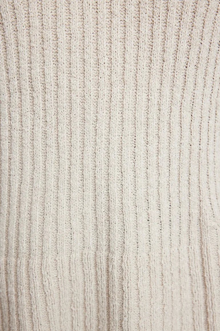 Stone More Sustainable Peplum Detailed Knitwear Sweater - 4