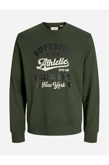 Front Graphic Print Crew Neck Sweatshirt