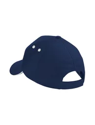 Beechfield Unisex Ultimate 5 Panel Contrast Baseball Cap With Sandwich Peak / Headwear (Pack of 2) - French Navy/Putty - 1