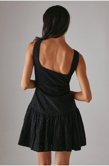 Broderie Puff Ball Mini Dress product thumbnail 4