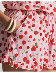 Simply Be 2 Pack Cherry Print Playsuits - 3