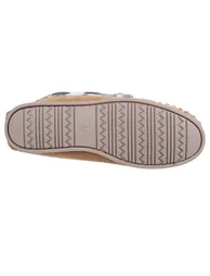 Cotswold Womens/Ladies Kilkenny Classic Fur Lined Moccasin Slippers - Tan - 2