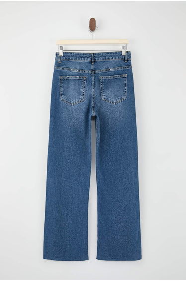 Blue High Waist Wide Leg Jeans product thumbnail 2