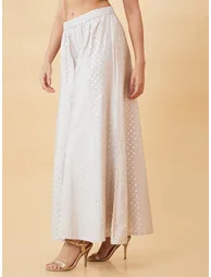 Foil Print Wide Leg Palazzos - 2