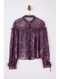 Burgundy-Multicolored Shirt - 4