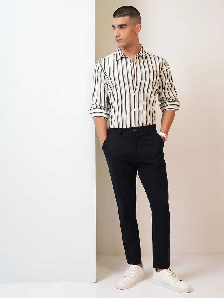 Mid Rise Slim Fit Chino Trousers