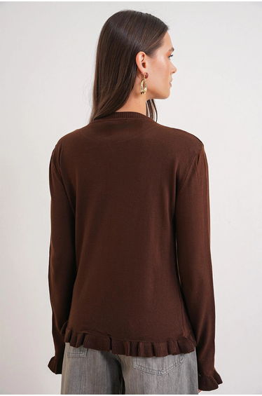 MIXRAY Frilly Ribbed Knit Cardigan product thumbnail 4