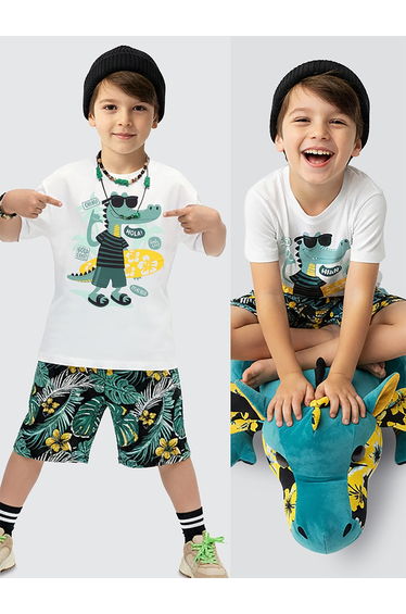 Tropical Boy's T-shirt Shorts Set
