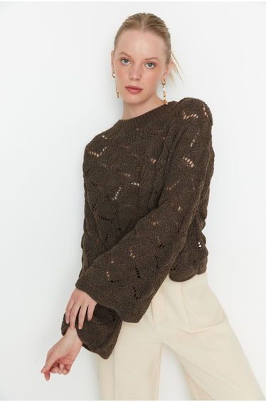Sweater - Brown - Regular fit product thumbnail 3