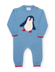 Penguin Parade Knit Romper - 1