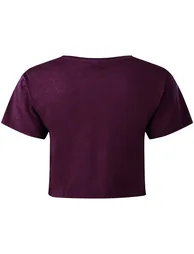 TriDri Womens/Ladies TriDri Crop Top - Mulberry - 1