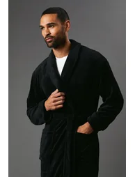 Mens Shawl Collar Robe - 1