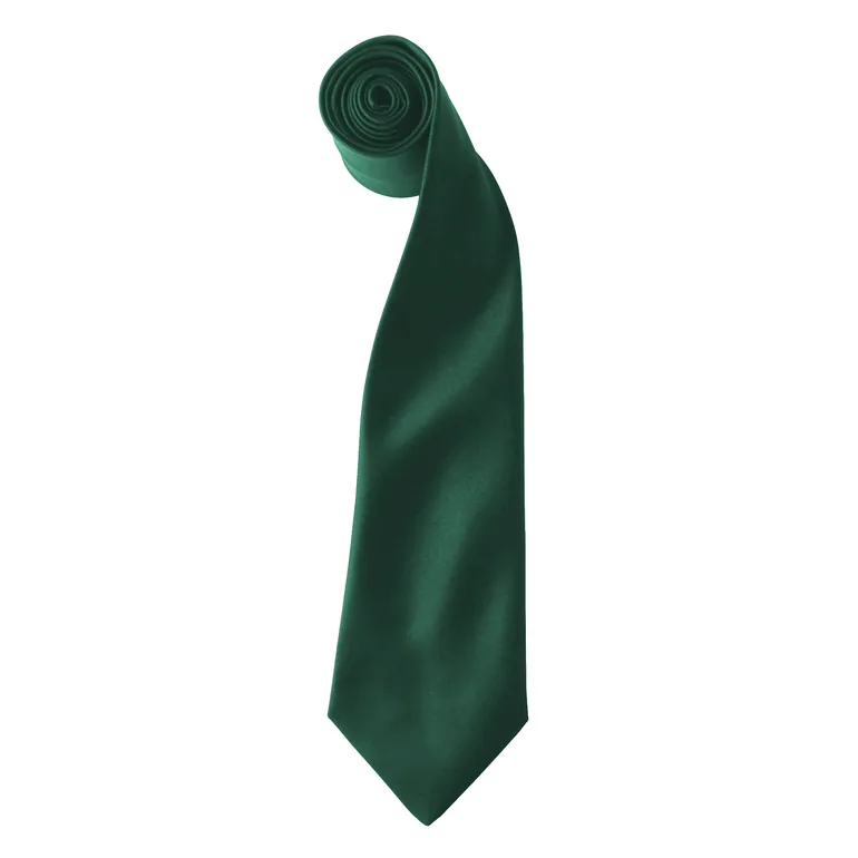 Premier Colours Mens Satin Clip Tie (Pack of 2) - Bottle